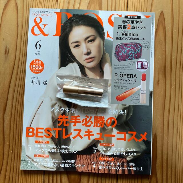 宝島社(タカラジマシャ)の&ROSY 2021年 06月号 リップ付き エンタメ/ホビーの雑誌(その他)の商品写真