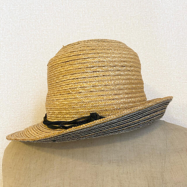 coeur(クール)のpoco様専用【麦わら帽子+ブラウス】 レディースの帽子(麦わら帽子/ストローハット)の商品写真