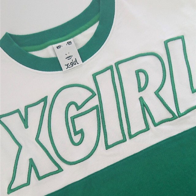 【美品】X-girl エックスガール ワンピース 半袖 Tシャツ ロンT 2