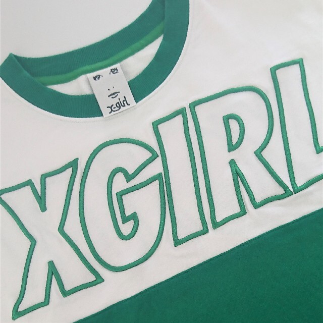 X-girl(エックスガール)の【美品】X-girl  エックスガール ワンピース 半袖 Tシャツ ロンT レディースのトップス(Tシャツ(半袖/袖なし))の商品写真