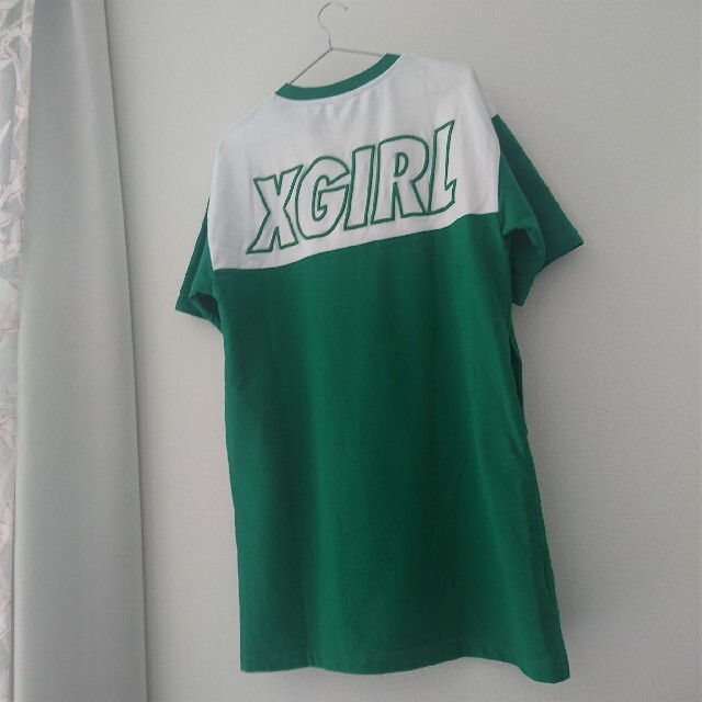 X-girl(エックスガール)の【美品】X-girl  エックスガール ワンピース 半袖 Tシャツ ロンT レディースのトップス(Tシャツ(半袖/袖なし))の商品写真