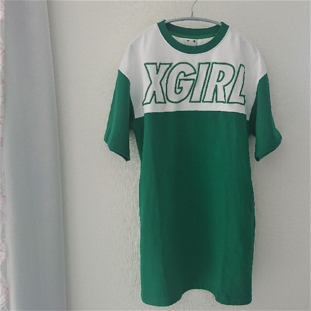 【美品】X-girl エックスガール ワンピース 半袖 Tシャツ ロンT 9