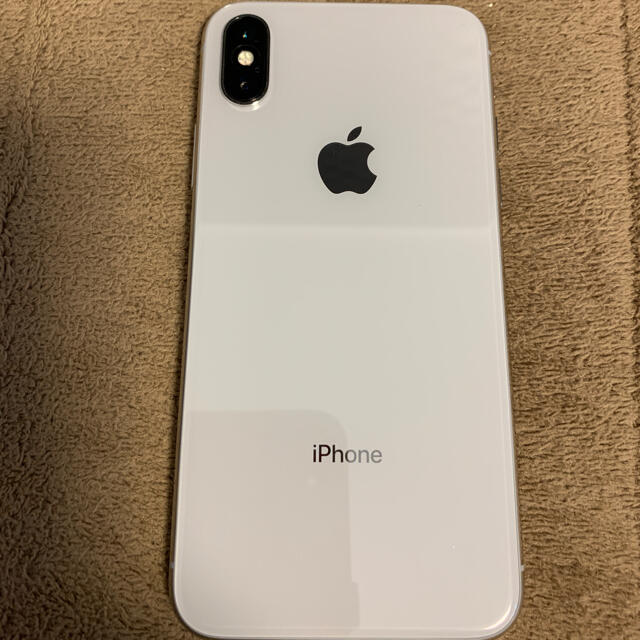 iPhoneX 64GB シルバー simフリー 美品