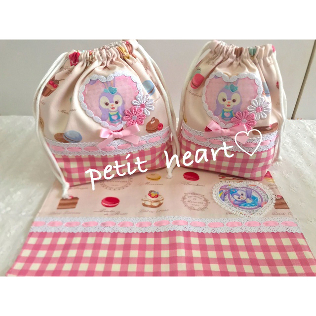 petit Heart 入園入学　ハンドメイドオーダー　レッスンバッグ キッズ/ベビー/マタニティのこども用バッグ(レッスンバッグ)の商品写真