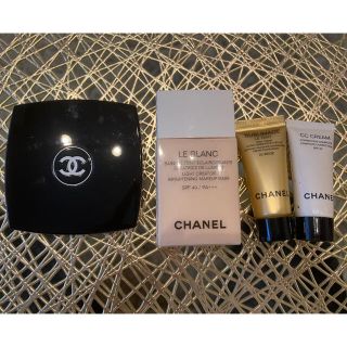 シャネル(CHANEL)の【CHANEL】フェイスパウダー定価6,600円&化粧下地セット(フェイスパウダー)