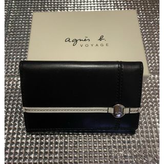 アニエスベー(agnes b.)の美品☆アニエスベー　ボヤージュ名刺入れ　名刺ケース　牛革(名刺入れ/定期入れ)