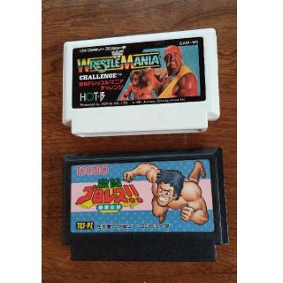 ファミコン WWF レッスルマニア 激闘プロレス ２本まとめて(家庭用ゲームソフト)