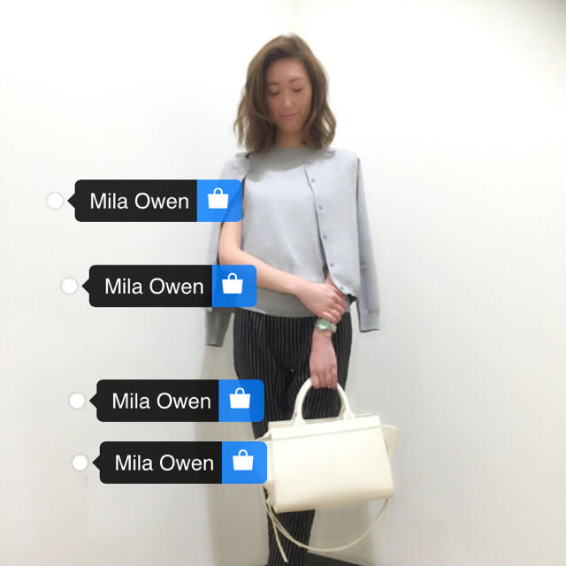 Mila Owen(ミラオーウェン)の値下げ サイドジップトートバッグ レディースのバッグ(トートバッグ)の商品写真