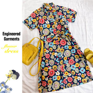 エンジニアードガーメンツ(Engineered Garments)のengineered garments 花柄ワンピース ヴィンテージ(ひざ丈ワンピース)