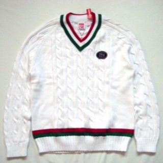 シュプリーム(Supreme)の(M)Supreme Lacoste Tennis Sweaterラコステセータ(ニット/セーター)