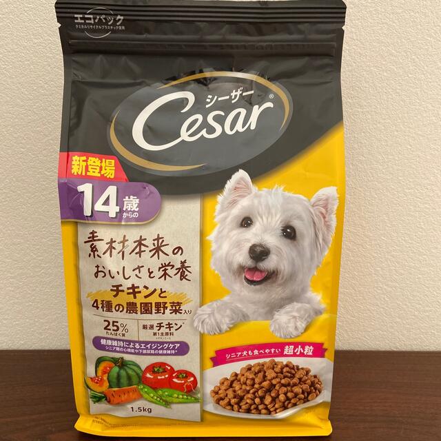 CASAR(シーザー)の値下げ！シーザー　14歳からの　超小粒　未開封 その他のペット用品(ペットフード)の商品写真