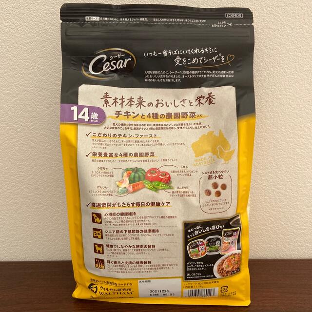 CASAR(シーザー)の値下げ！シーザー　14歳からの　超小粒　未開封 その他のペット用品(ペットフード)の商品写真