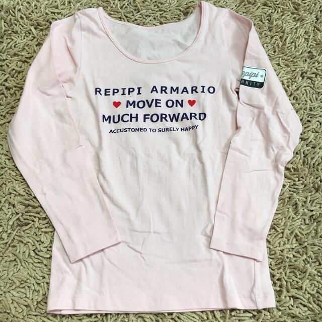 repipi armario(レピピアルマリオ)のレピピ  150 ピンク長袖 キッズ/ベビー/マタニティのキッズ服女の子用(90cm~)(Tシャツ/カットソー)の商品写真