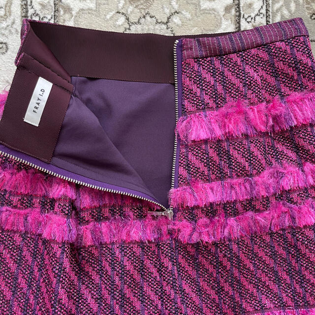 FRAY I.D(フレイアイディー)のFRAYI.D フリンジボーダータイトスカート レディースのスカート(ロングスカート)の商品写真