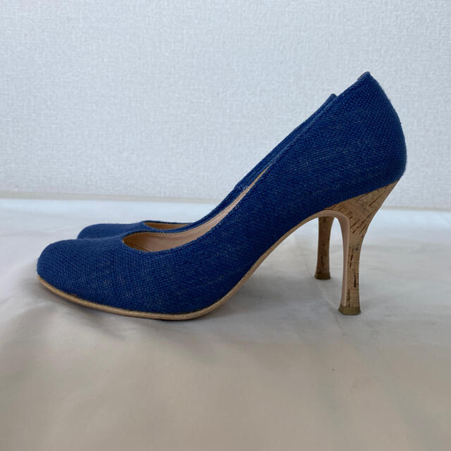 VIVA ANGELINA(ビバアンジェリーナ)の【VIVA ANGELINA】パンプス　デニム　ブルー　23cm レディースの靴/シューズ(ハイヒール/パンプス)の商品写真