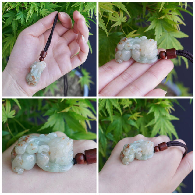 本翡翠 貔貅 ネックレス 新品 | site.wellbepharma.com.br
