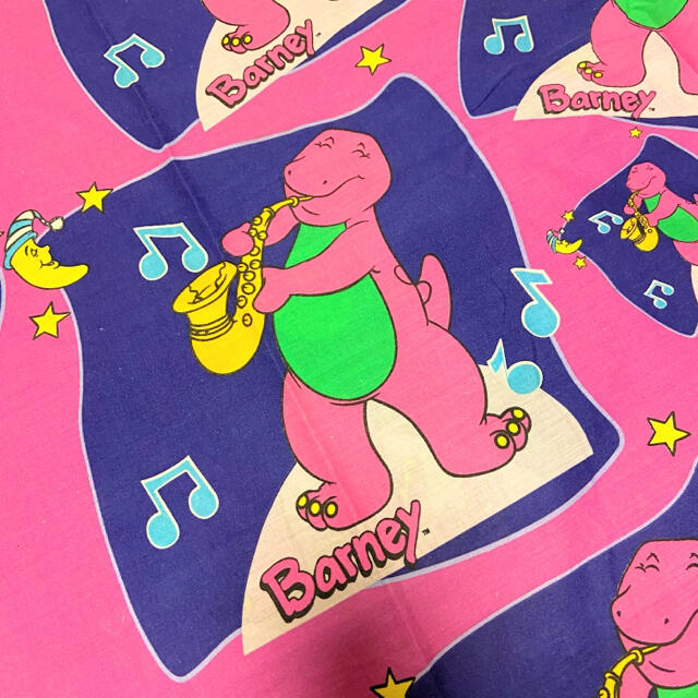 Barney アルファベット ビンテージシーツ② 未使用品