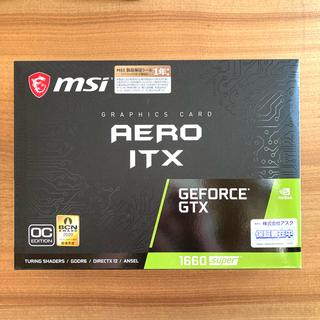 GeForce GTX 1660super msi aero itx(PCパーツ)