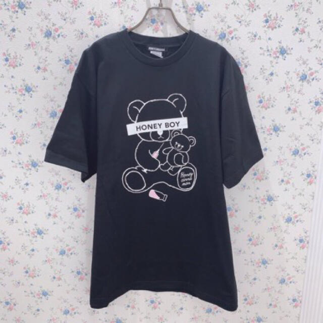 HONEY CINNAMON 注射中　シナモン　BIG 　Tシャツ　ブラック