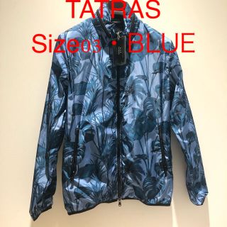 タトラス(TATRAS)のTATRAS ボタニカル柄 BLUE ブルゾン 新品未使用！(ナイロンジャケット)