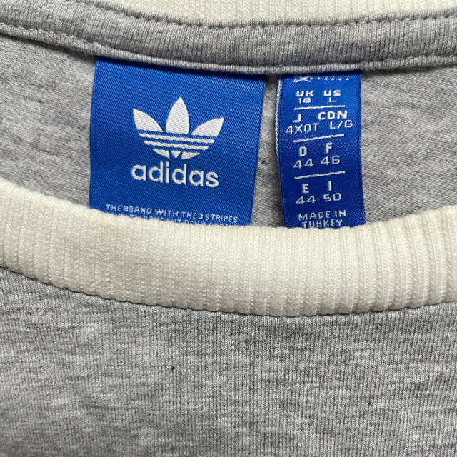 adidas(アディダス)のadidas ロンT グレー　 レディースのトップス(Tシャツ(長袖/七分))の商品写真