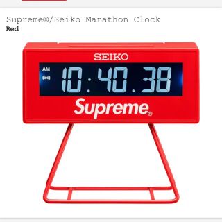 シュプリーム(Supreme)のSupreme Seiko Marathon Clock 新品未使用(置時計)