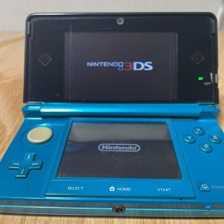 ニンテンドー3DS(ニンテンドー3DS)のNintendo 3DS 本体 アクアブルー(携帯用ゲーム機本体)