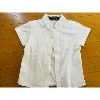 バーバリー(BURBERRY)のバーバリー　白シャツ　90センチ　半袖シャツ(Tシャツ/カットソー)