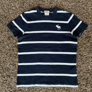 アバクロンビーアンドフィッチ(Abercrombie&Fitch)の【みよみよ様専用】アバクロンビー KIDS   紺&白ボーダー M (140)(Tシャツ/カットソー)