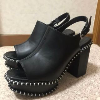 マウジー(moussy)のwooden sole sabot MOUSSY マウジー　サンダル　サボ(サンダル)