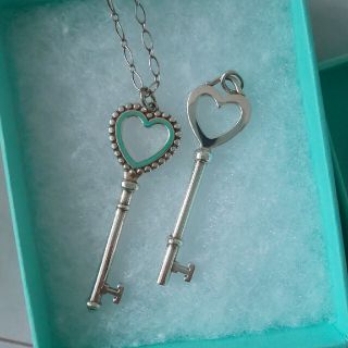 ティファニー(Tiffany & Co.)のTiffany ハートキーペンダント 2本セット(ネックレス)