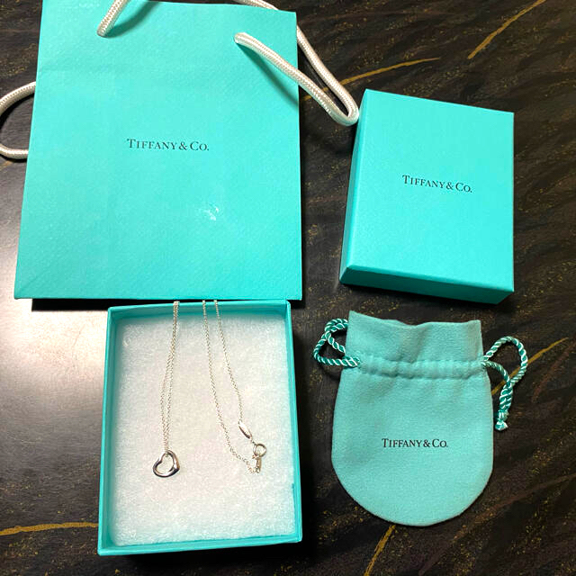 美品 Tiffany& Co. オープンハート ペンダント 1