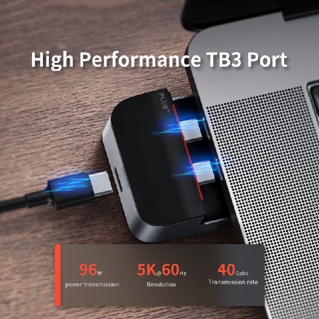 Macbook Pro専用 9IN1 USBハブ+スタンド Baseus 高性能 8