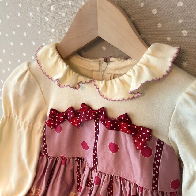 Shirley Temple(シャーリーテンプル)のくまのワンピース  キッズ/ベビー/マタニティのキッズ服女の子用(90cm~)(ワンピース)の商品写真