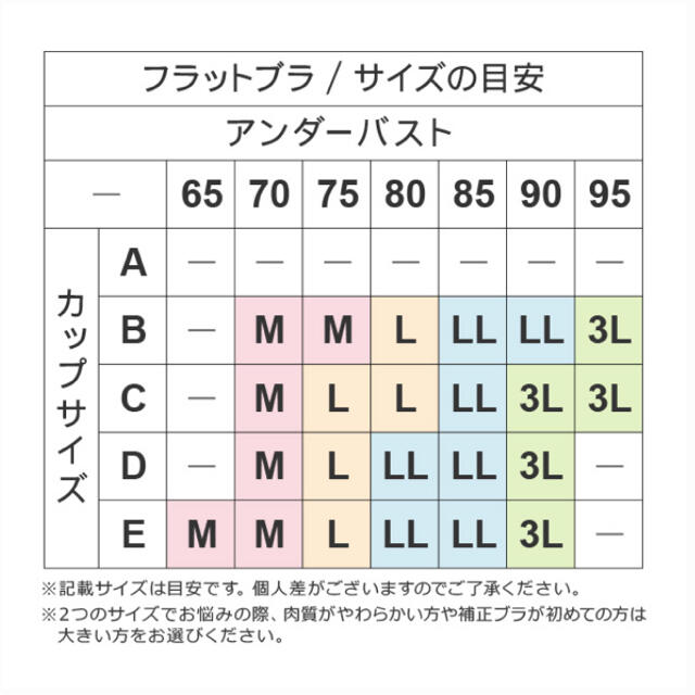 胸を小さく見せるブラ レディースの下着/アンダーウェア(ブラ)の商品写真