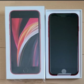 アイフォーン(iPhone)のSINフリー iPhone SE 64GB レッド 71513(スマートフォン本体)