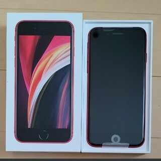 アイフォーン(iPhone)のSIMフリー iPhone SE 64GB レッド 29704(スマートフォン本体)
