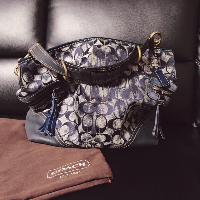 COACH(コーチ)の直営店購入＊COACH＊希少なタイダイシグネチャー柄のトートバッグ＊ レディースのバッグ(トートバッグ)の商品写真