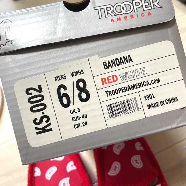 新品！TROOPER AMERICA 靴 トゥルーパー EU40 メンズの靴/シューズ(スリッポン/モカシン)の商品写真