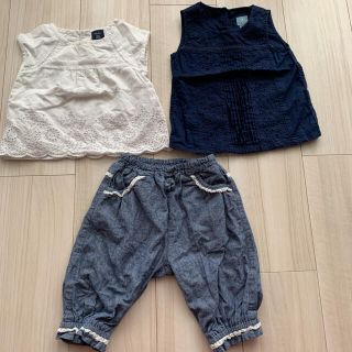 ベビーギャップ(babyGAP)のGAP ベビー　ブラウス　西松屋　ショートパンツ　セット(ブラウス)