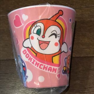 アンパンマン(アンパンマン)の【送料込】非売品 ノベルティ アサヒ飲料 アンパンマン メラニンコップ ピンク(ノベルティグッズ)