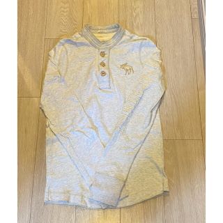 アバクロンビーアンドフィッチ(Abercrombie&Fitch)のアバクロ  長袖ヘンリーネック　ロングTシャツ(Tシャツ/カットソー(七分/長袖))