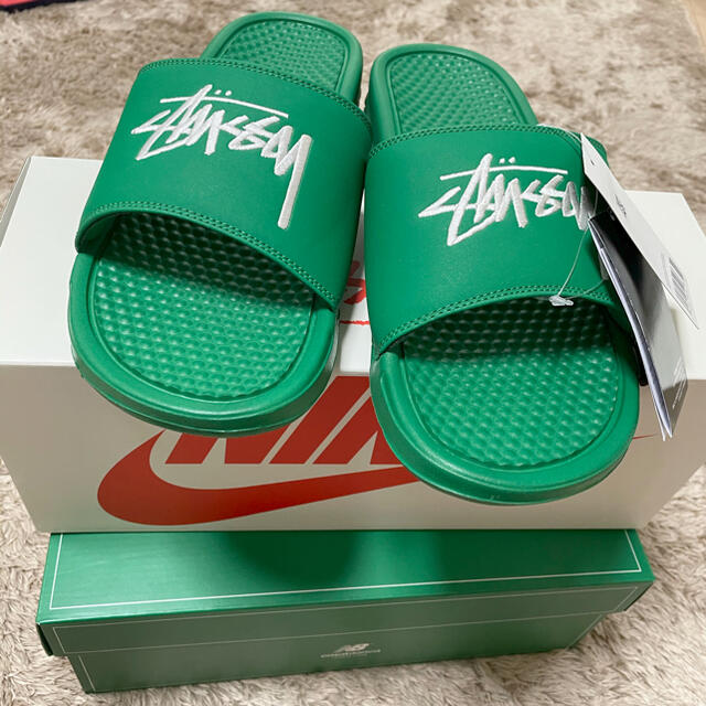 STUSSY(ステューシー)のSTUSSY × NIKE BENASSI SLIDE SANDAL メンズの靴/シューズ(サンダル)の商品写真