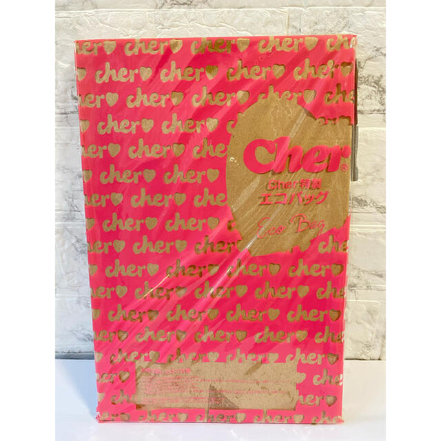 Cher(シェル)のCherエコバッグピンクロゴ　シェル レディースのバッグ(エコバッグ)の商品写真