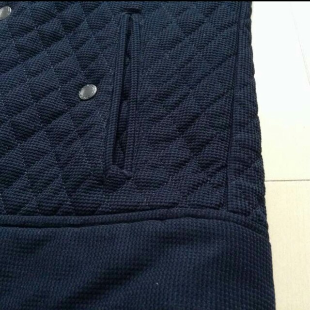 ZARA(ザラ)のZARA  キルティングブルゾン  ネイビー  M メンズのジャケット/アウター(ブルゾン)の商品写真