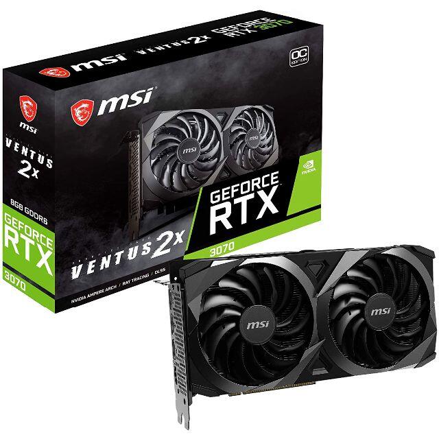 【新品未開封】MSI RTX 3070 VENTUS 2X OCスマホ/家電/カメラ