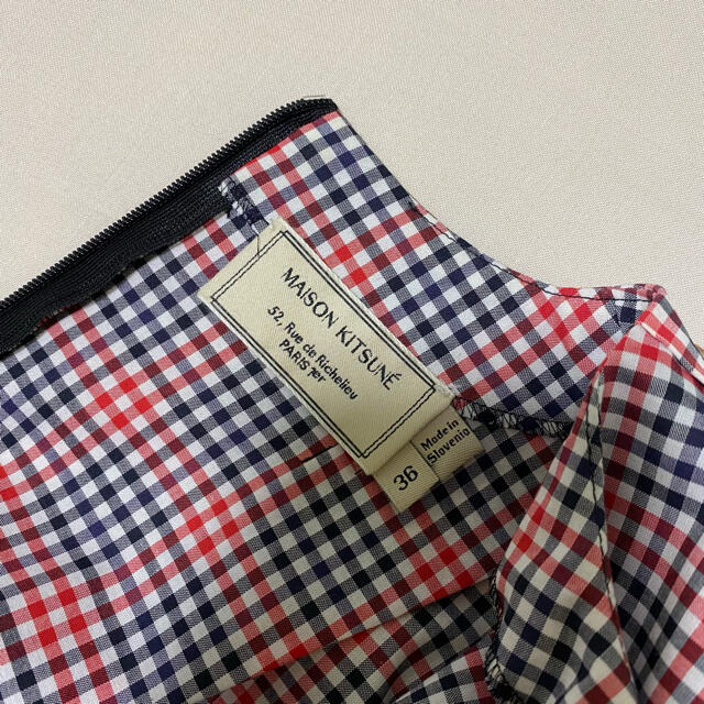 MAISON KITSUNE チェックワンピース