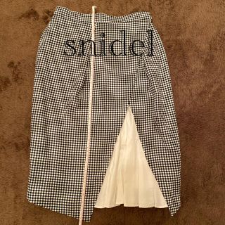 スナイデル(SNIDEL)のsnidel ギンガムチェックスカート(ひざ丈スカート)