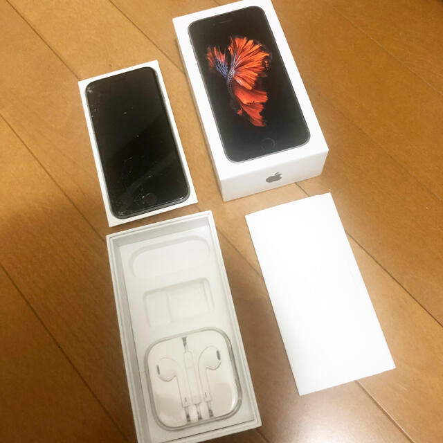 格安　箱付き　iPhone6s スペースグレー　ジャンク　スマートフォン