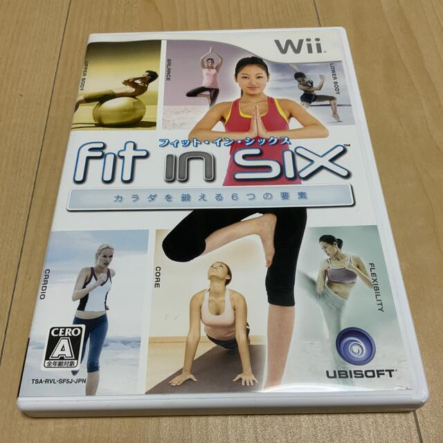 フィット・イン・シックス カラダを鍛える6つの要素 Wii  エンタメ/ホビーのゲームソフト/ゲーム機本体(家庭用ゲームソフト)の商品写真